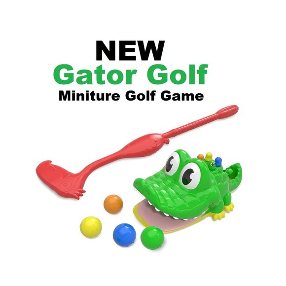 NEW Gator Golf Lawn Game Backyard Picnic Fun Minifigure Golf Putt Alligator Tail - Picture 3 of 11